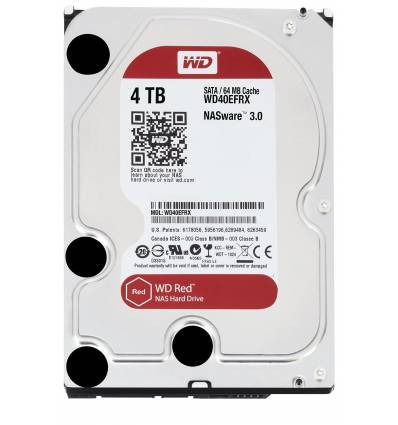 Hard Disk interno 3.5" Western Digital 4TB WD40EFRX, Red