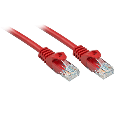 Cavo di rete Cat.6 U/UTP Basic Rosso, 2m