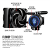 Dissipatore a liquido per CPU MasterLiquid Pro 140, 140 x 38mm Radiator, 2x 140mm Fan, 650 - 2200 RPM, Full Socket Support