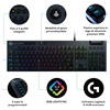Logitech G815 LIGHTSYNC RGB - GL-Clicky Switches, 5 Tasti G Programmabili, USB Passthrough, Controlli Multimediali Dedicati, QWE
