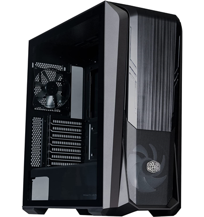 Case MasterBox 500,2USB 3.2,2xCombo 2.5/3.5,4x2.5,120mm PWM ARGB Front Fan,120mm MF120 non-LED rear fan,ARGB/PWM Hub,NO PSU