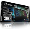 Tastiera Sharkoon SGK5 Skiller RGB con poggiapolsi removibile Full-Size USB LED Nero IT
