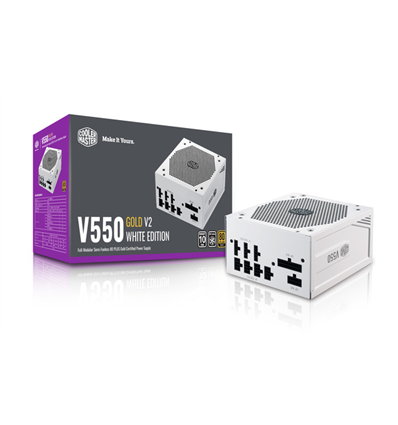 Alimentatore Cooler Master V550 Gold V2 White Edition, 550W 80Plus Gold 135mm Fan Modulare