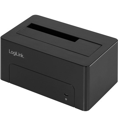 HDD Dockingstation LogiLink Quickport USB 3.1 Gen 2 1-Port für 2,5/3,5 SATA HDD/SSD QP0027