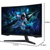 Monitor Samsung LS32CG552EUXEN 81,30cm (32)LED,HDMI,DisplayPort